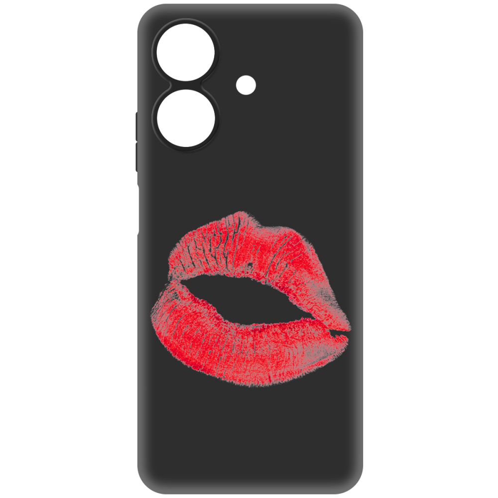 

Чехол-накладка Krutoff Soft Case След помады для Realme Note 60 черный