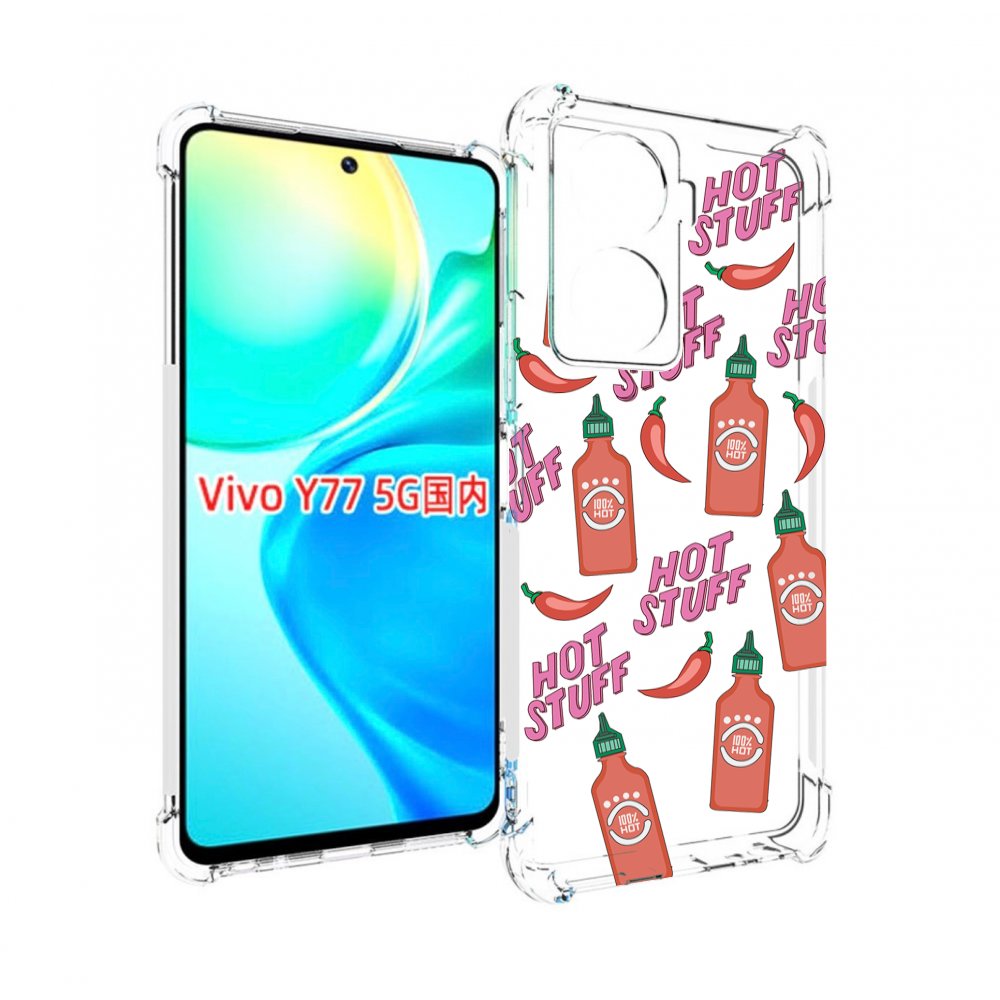 

Чехол MyPads острые-перчики для Vivo Y77 5G, Прозрачный, Tocco