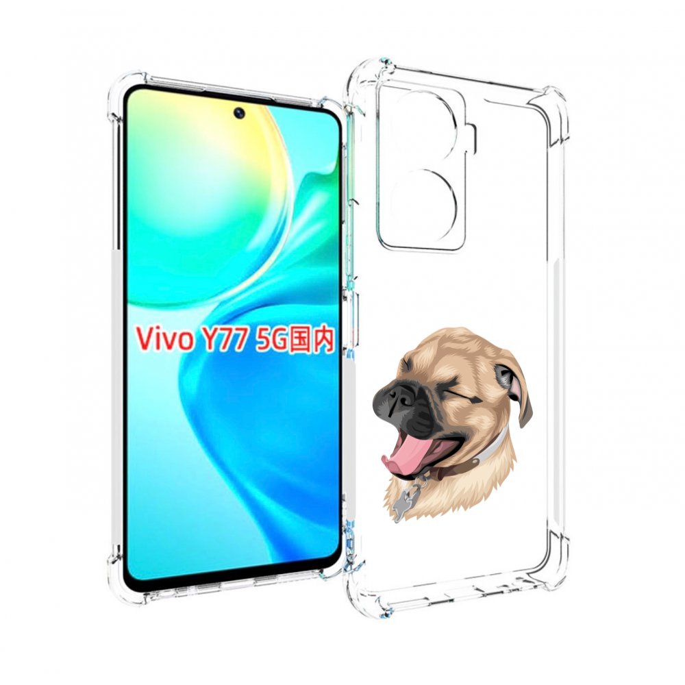 

Чехол MyPads очень-довольная-собака для Vivo Y77 5G, Прозрачный, Tocco