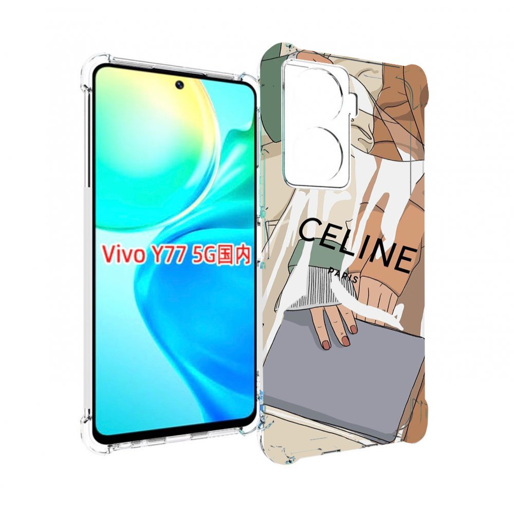 

Чехол MyPads пакет-келин-париж женский для Vivo Y77 5G, Прозрачный, Tocco