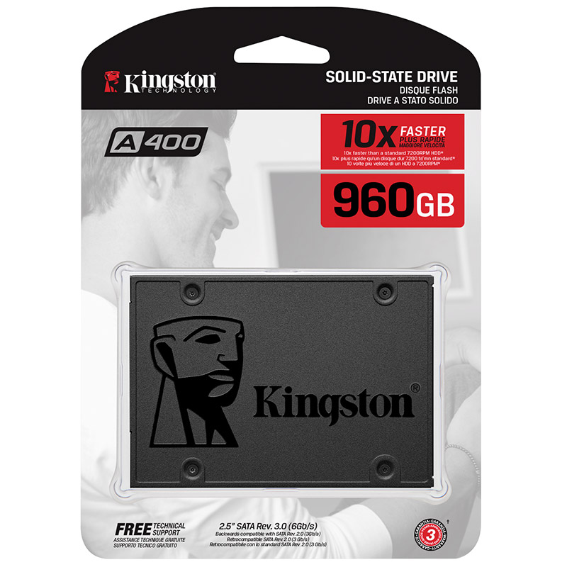 

SSD накопитель Kingston A400 2.5" 960 ГБ (100002692217), A400