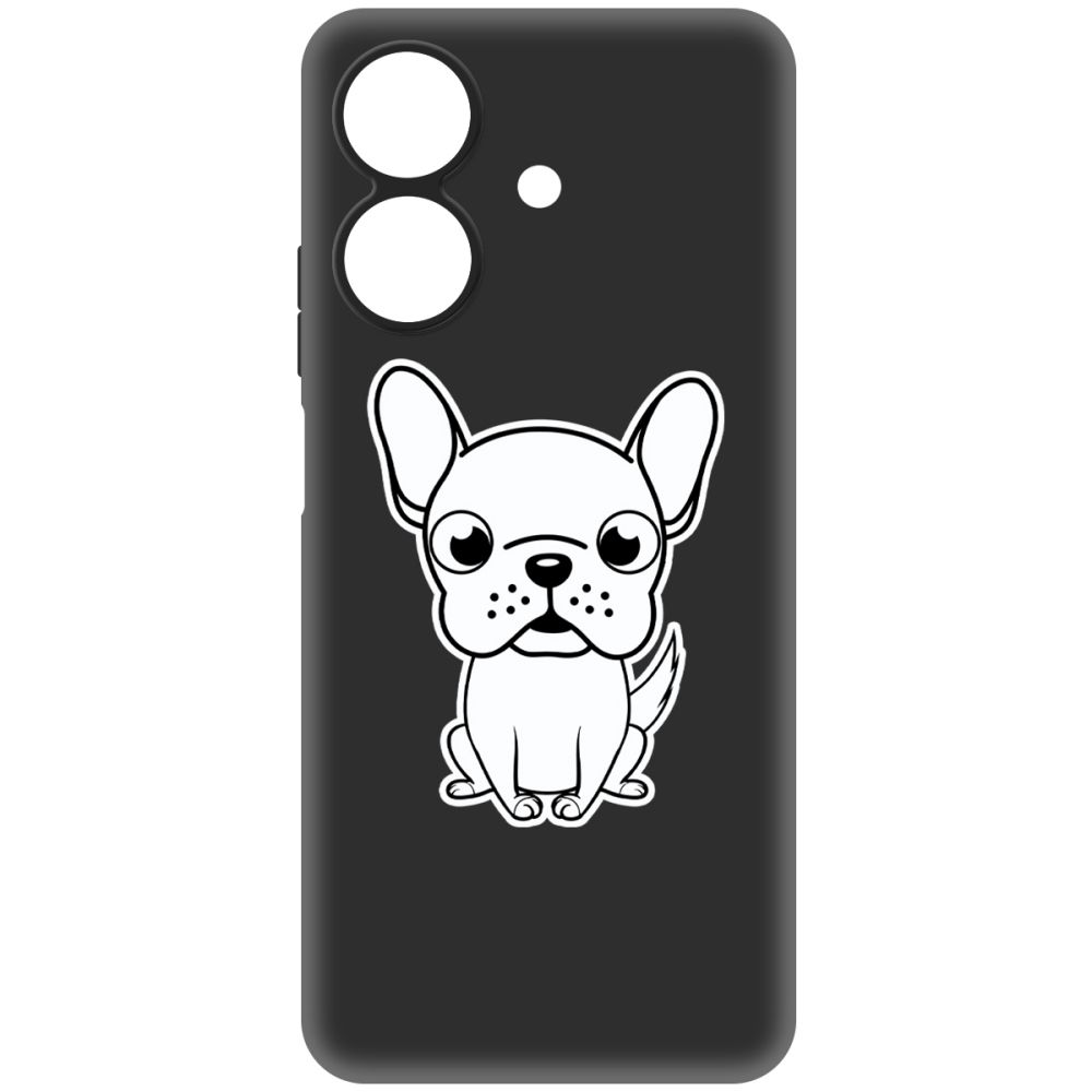 

Чехол-накладка Krutoff Soft Case Черно-белый щенок для Realme Note 60 черный