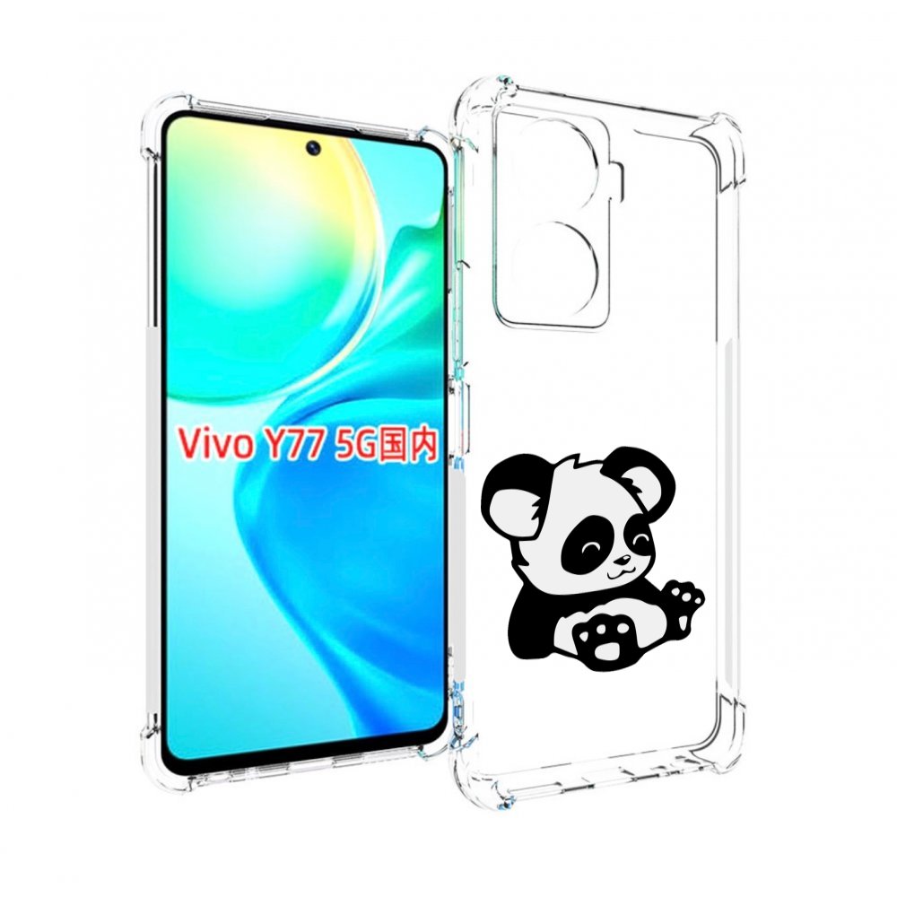 

Чехол MyPads панда-детеныш детский для Vivo Y77 5G, Прозрачный, Tocco