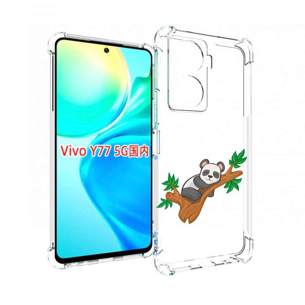 

Чехол MyPads панда-на-деревце для Vivo Y77 5G, Прозрачный, Tocco