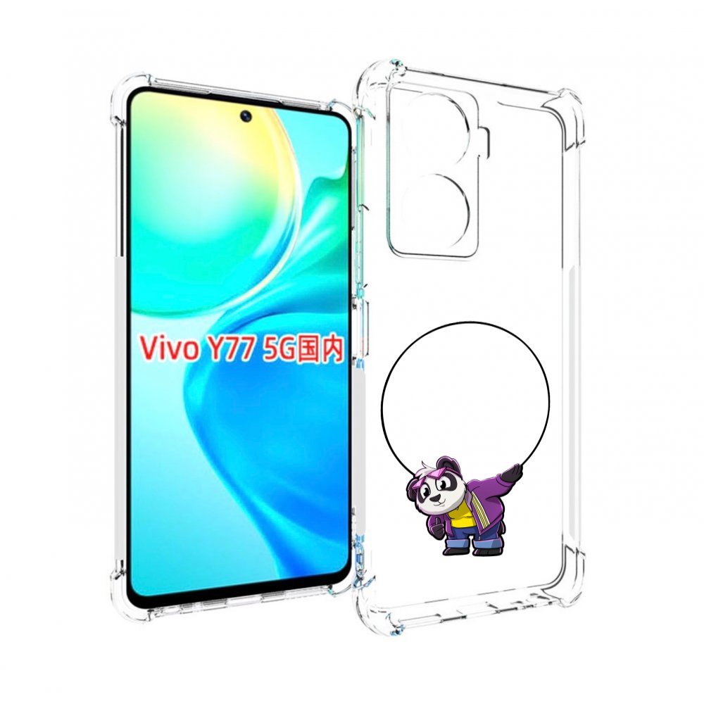 

Чехол MyPads панда-с-обручем для Vivo Y77 5G, Прозрачный, Tocco