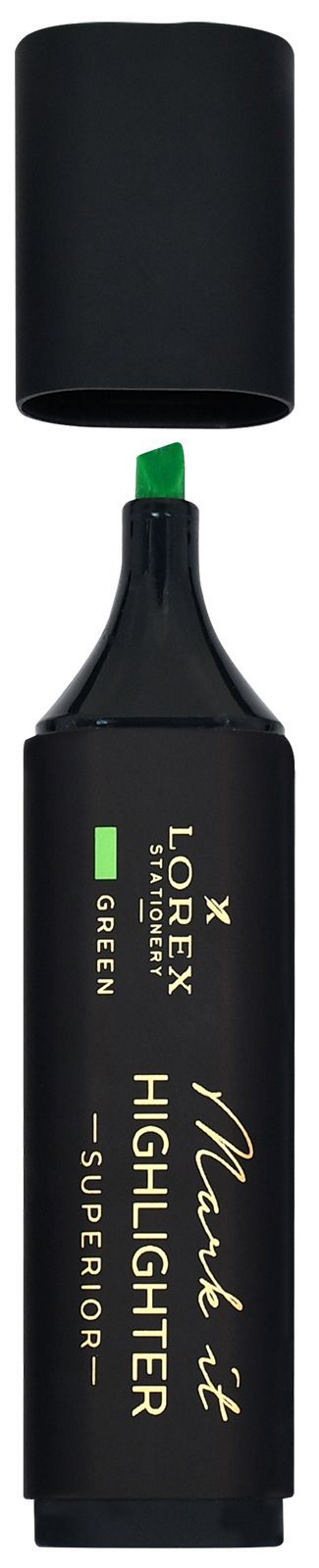Маркер текстовый Lorex Mark it Superior, 1-5 мм, зеленый, soft touch