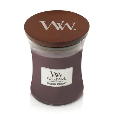 фото Ароматическая свеча woodwick "пряная ежевика", средняя 92078