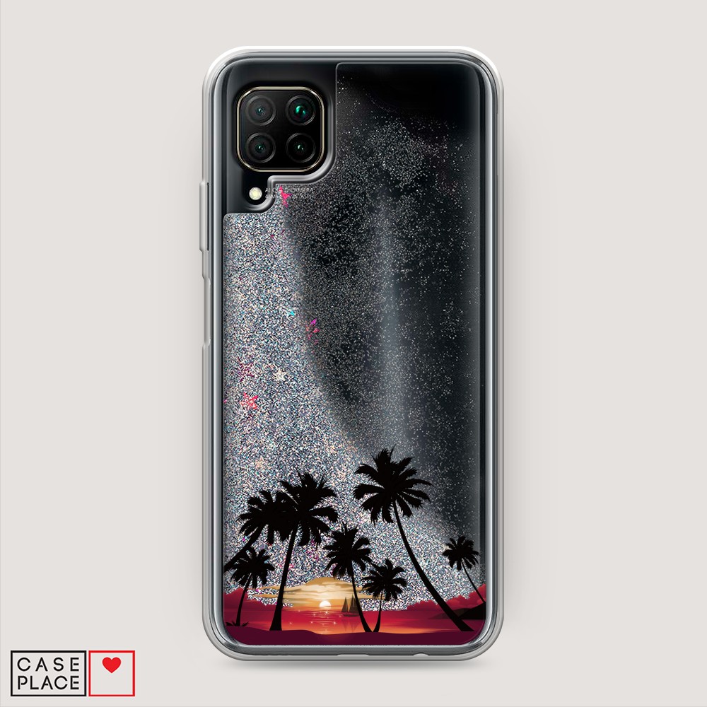 

Чехол Awog на Huawei P40 lite/Nova 6 SE/Nova 7i "Закат и пальмы", Разноцветный, 611691-1