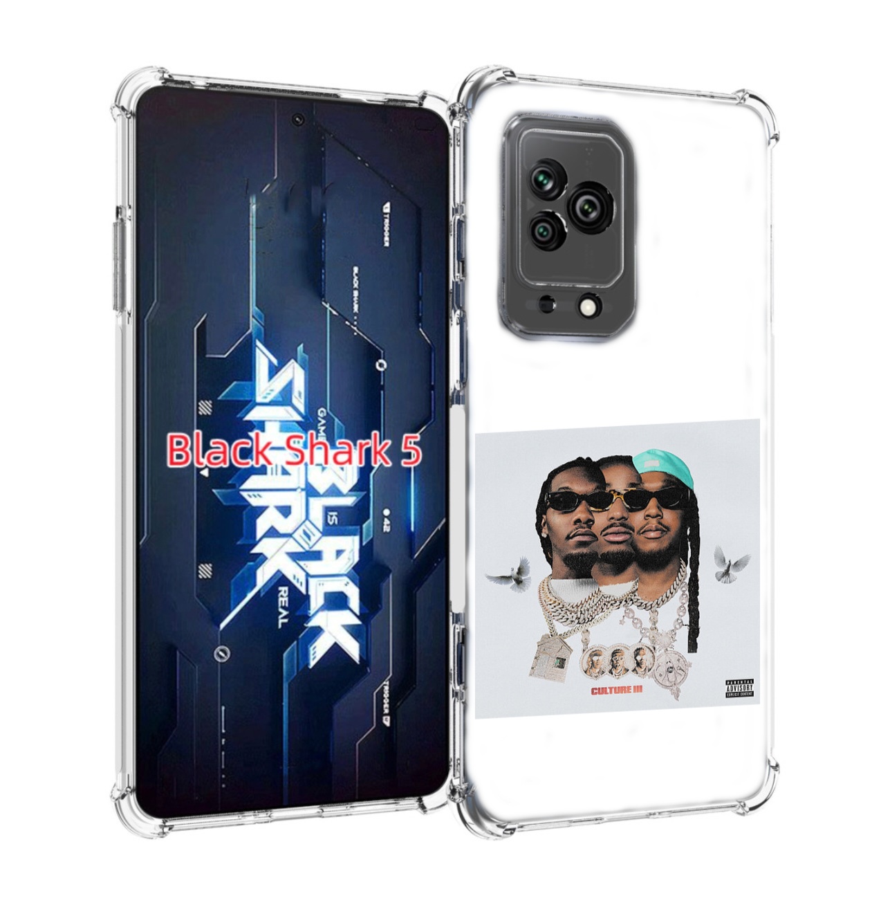 

Чехол MyPads Migos - Culture III для Xiaomi Black Shark 5, Прозрачный, Tocco