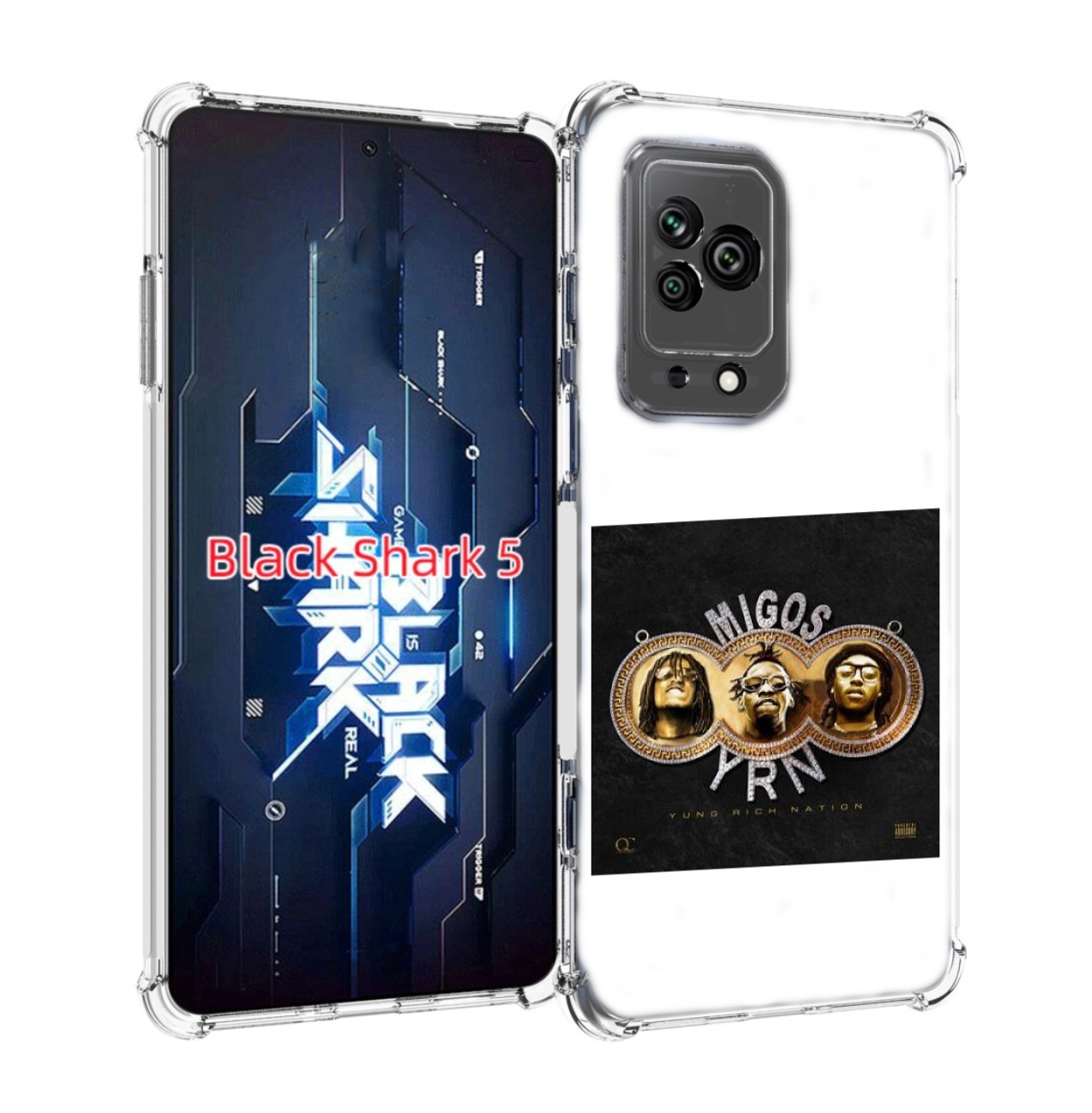 

Чехол MyPads Migos - Yung Rich Nation для Xiaomi Black Shark 5, Прозрачный, Tocco