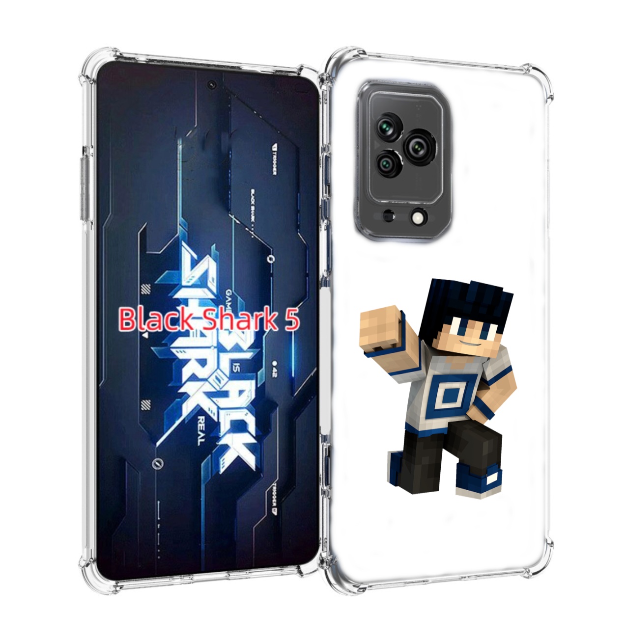 

Чехол MyPads Minecraft-1 для Xiaomi Black Shark 5, Прозрачный, Tocco