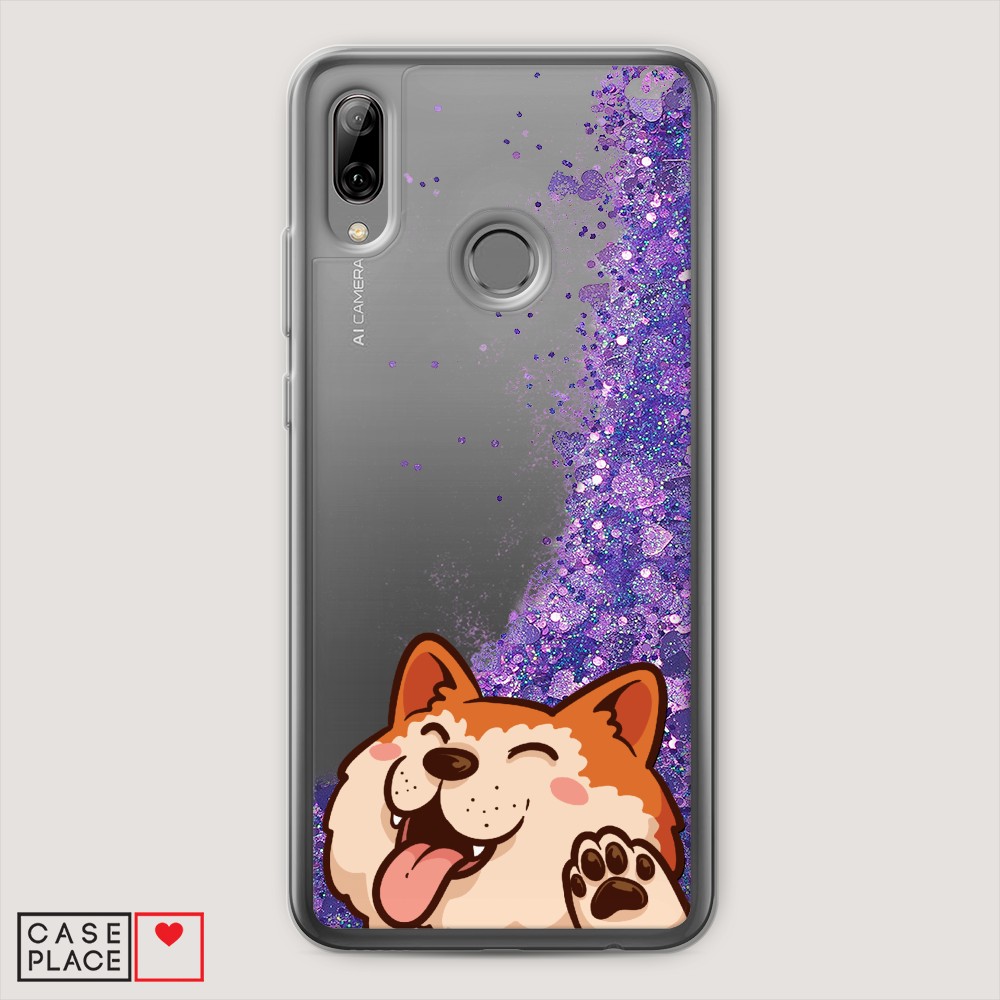 

Чехол Awog на Huawei P Smart 2019/Honor 10 Lite "Акита-ину машет", Разноцветный, 67292-1