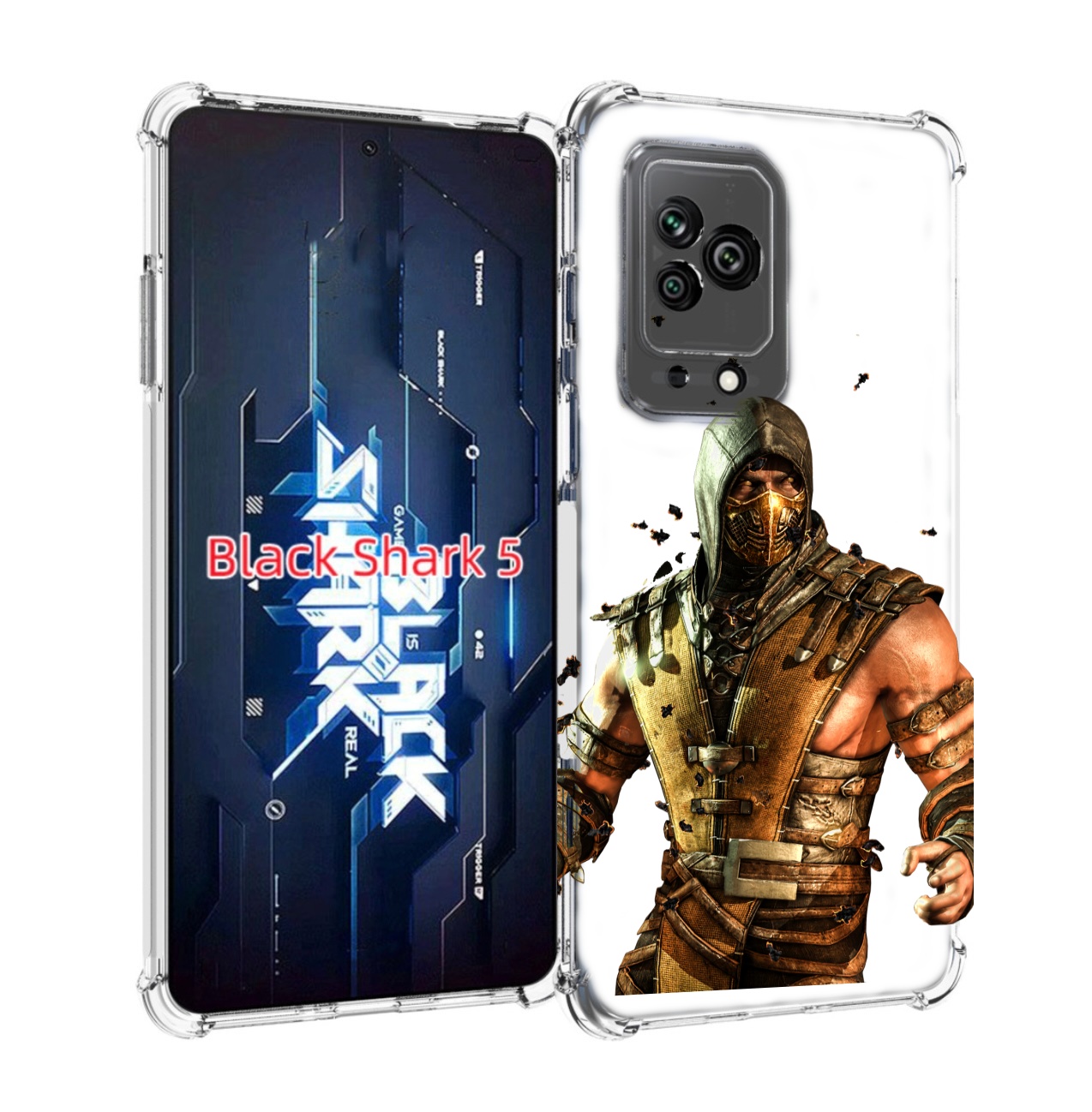 

Чехол MyPads Mortal Kombat scorpion для Xiaomi Black Shark 5, Прозрачный, Tocco