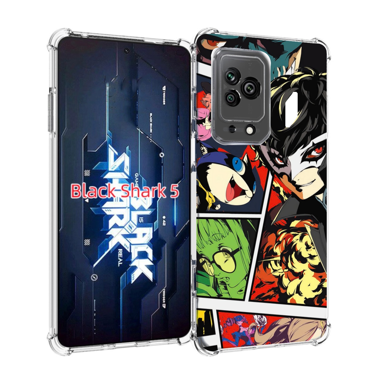 

Чехол MyPads Persona 5 art для Xiaomi Black Shark 5, Прозрачный, Tocco