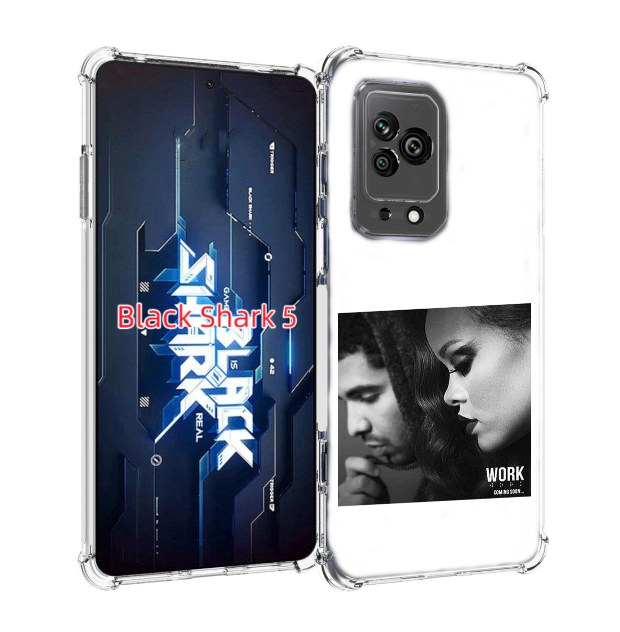 

Чехол MyPads Rihanna feat для Xiaomi Black Shark 5, Прозрачный, Tocco
