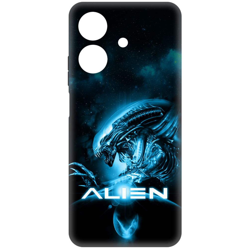 

Чехол-накладка Krutoff Soft Case Чужой. Космос для Realme Note 60 черный