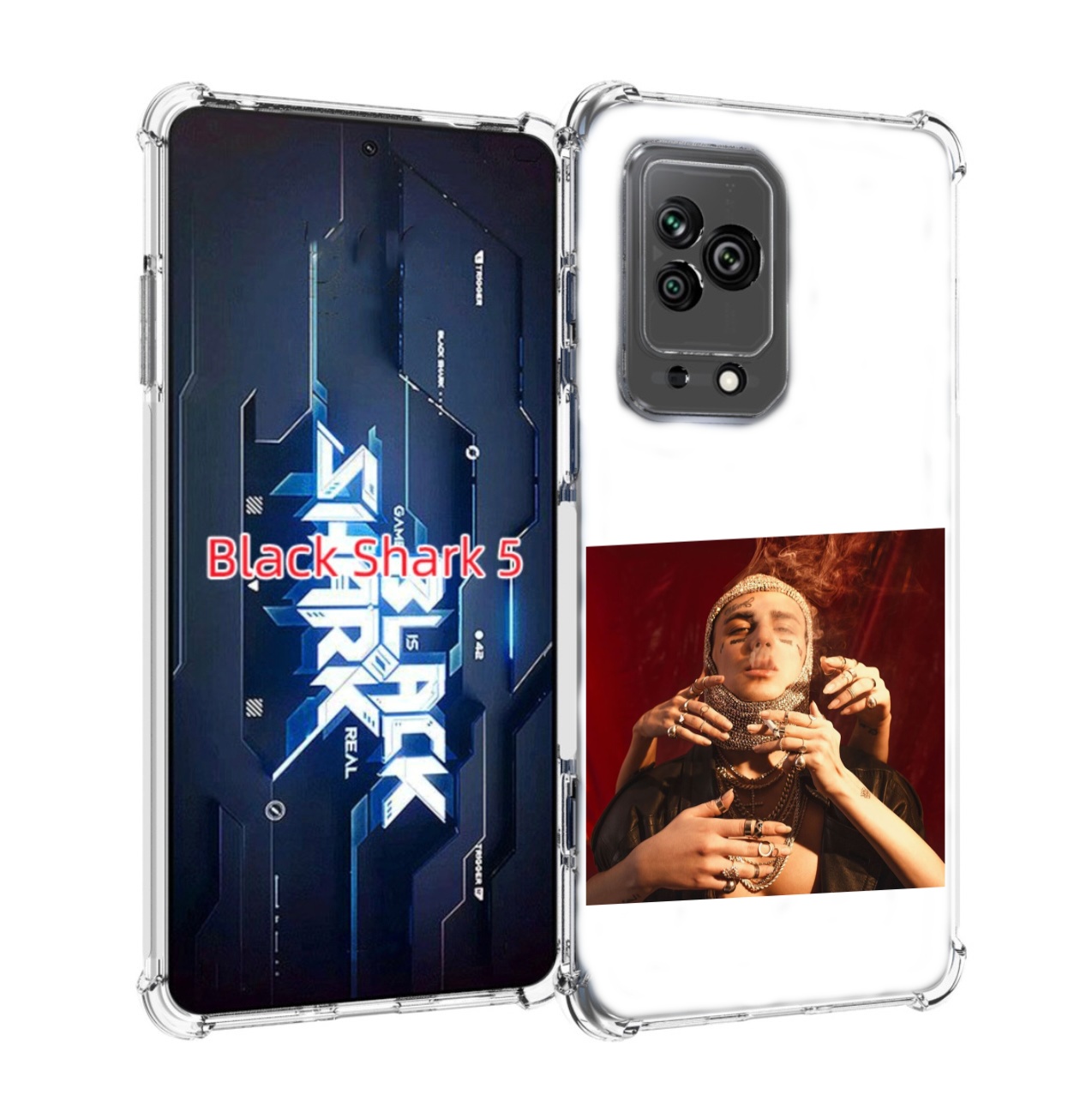 

Чехол MyPads Slime face для Xiaomi Black Shark 5, Прозрачный, Tocco
