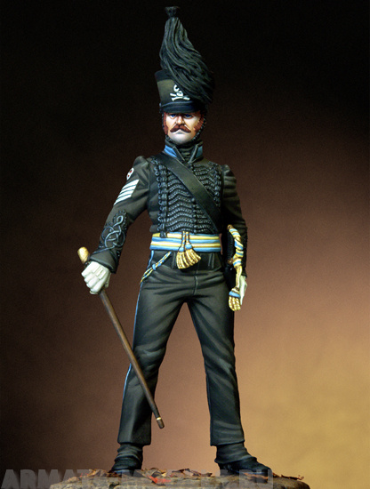 54-215PEGASO Sergeant Major of Leib Batallion, Duke of Brunswick, 1815