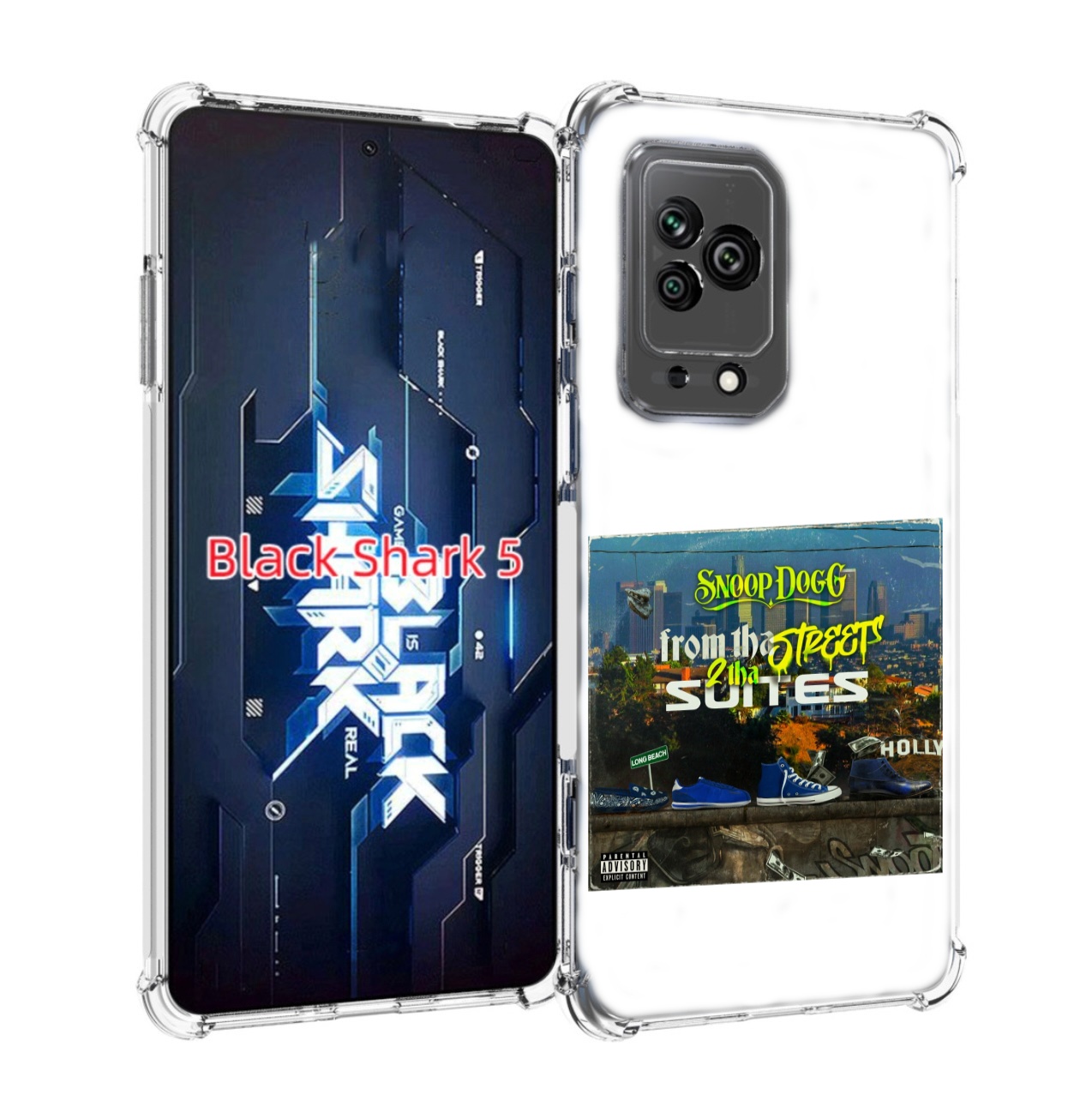 

Чехол Mypads Snoop Dogg From The Street 2 Tha Suites Для Xiaomi Black Shark 5, Прозрачный, Tocco