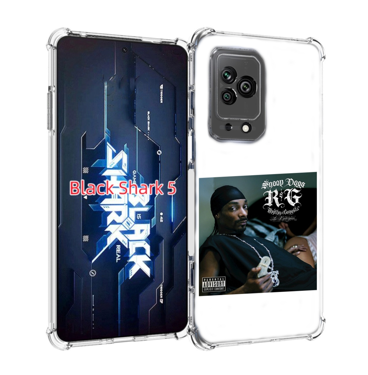 

Чехол Mypads Snoop Dogg R&G (Rhythm & Gangsta) Для Xiaomi Black Shark 5, Прозрачный, Tocco