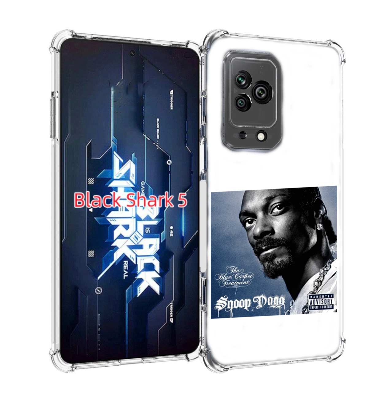 

Чехол Mypads Snoop Dogg Tha Blue Carpet Treatment Для Xiaomi Black Shark 5, Прозрачный, Tocco
