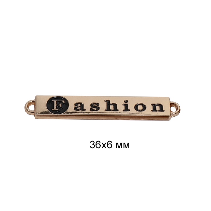 

TBY металлический, FasHion, 36х6 мм, цвет золото, 50 шт
