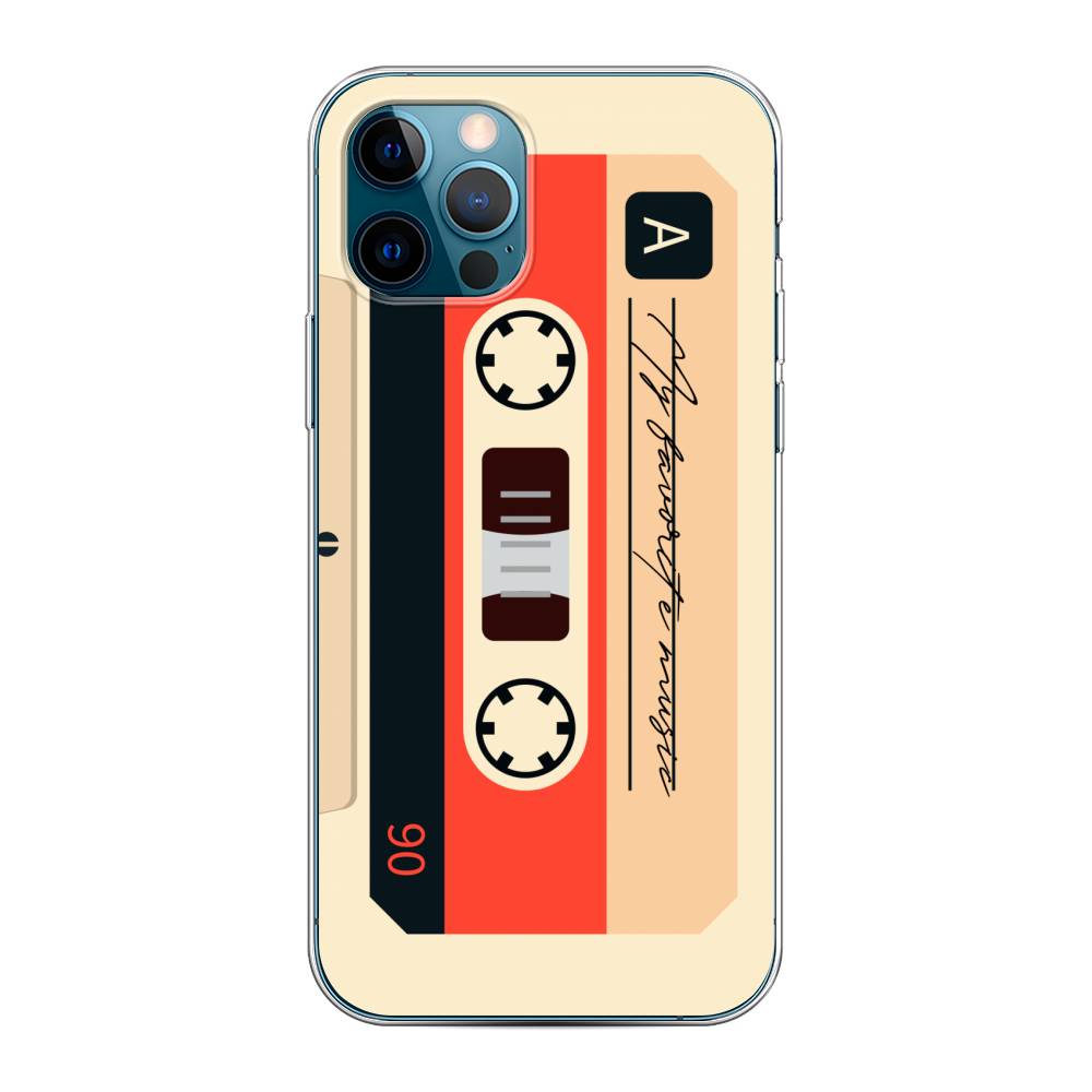 

Чехол на Apple iPhone 12 "Бежевая кассета", Черный;красный;бежевый, 12850-6