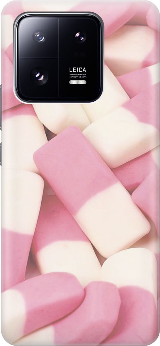 

Силиконовый чехол на Xiaomi 13 Pro Про с принтом "Бело-розовые мармеладки", Белый;розовый, 158973