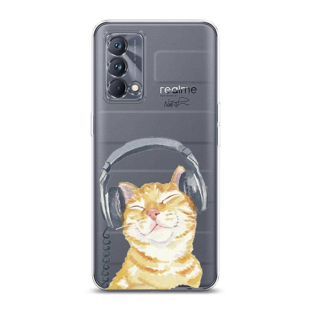 

Силиконовый чехол "Кот меломан" на Realme GT Master Edition, Кот меломан