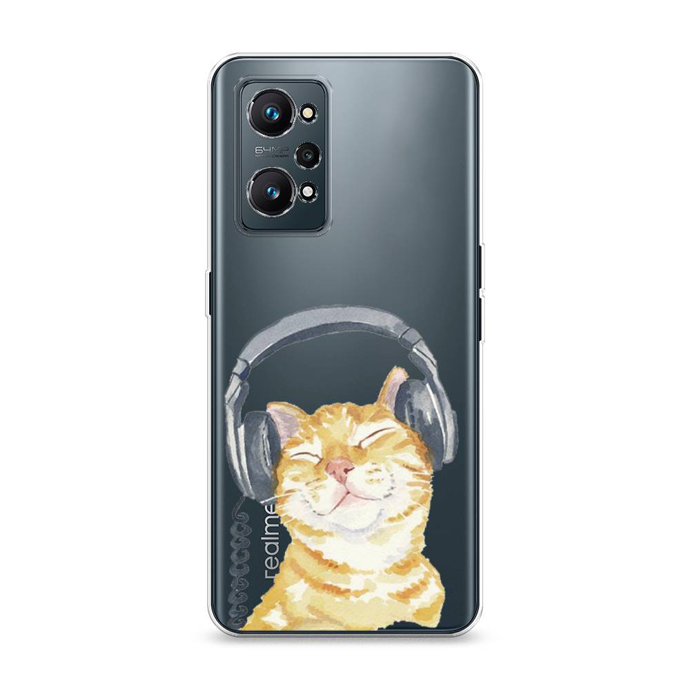 

Силиконовый чехол "Кот меломан" на Realme GT Neo 2, Кот меломан