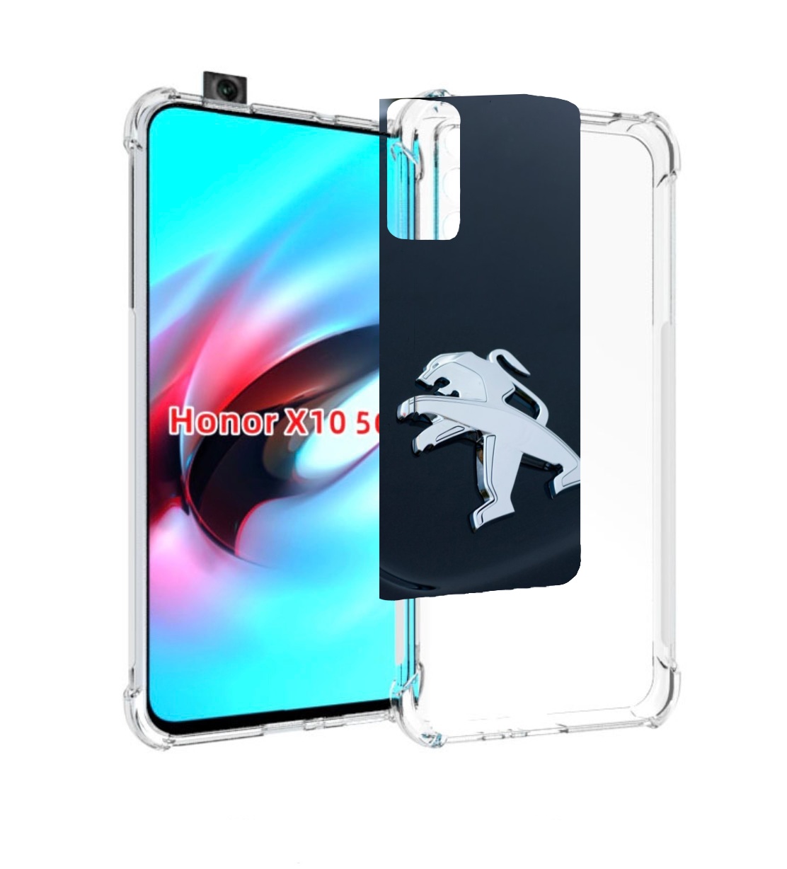 

Чехол MyPads пежо peugeot 2 для Honor X10, Прозрачный, Tocco