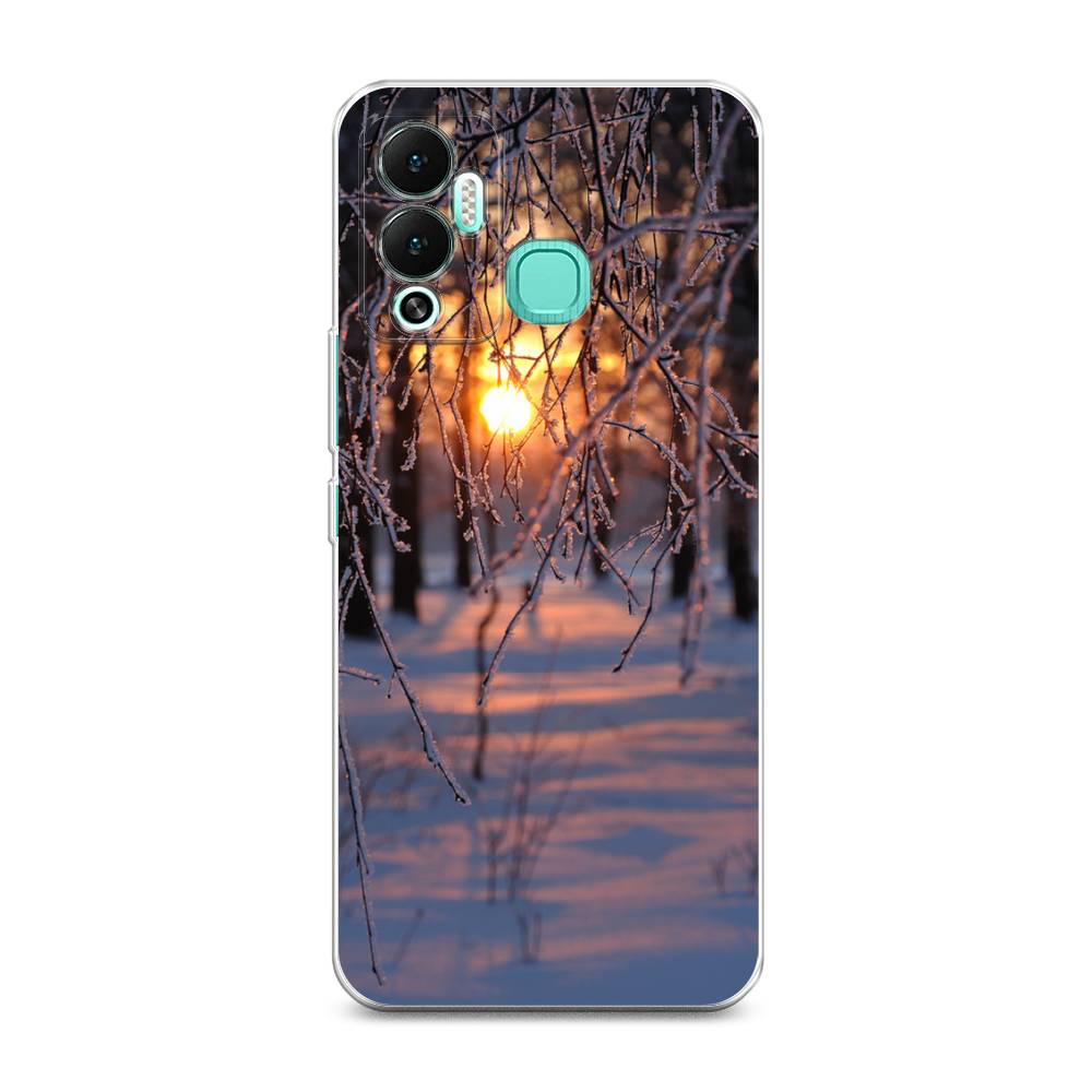 

Чехол на Infinix Hot 12 Play "Зима 7", Оранжевый;розовый;черный, 3101750-2