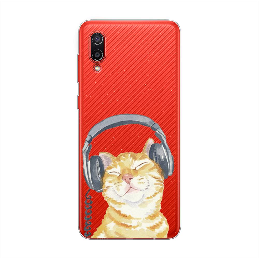 

Силиконовый чехол "Кот меломан" на Samsung Galaxy A02, Кот меломан