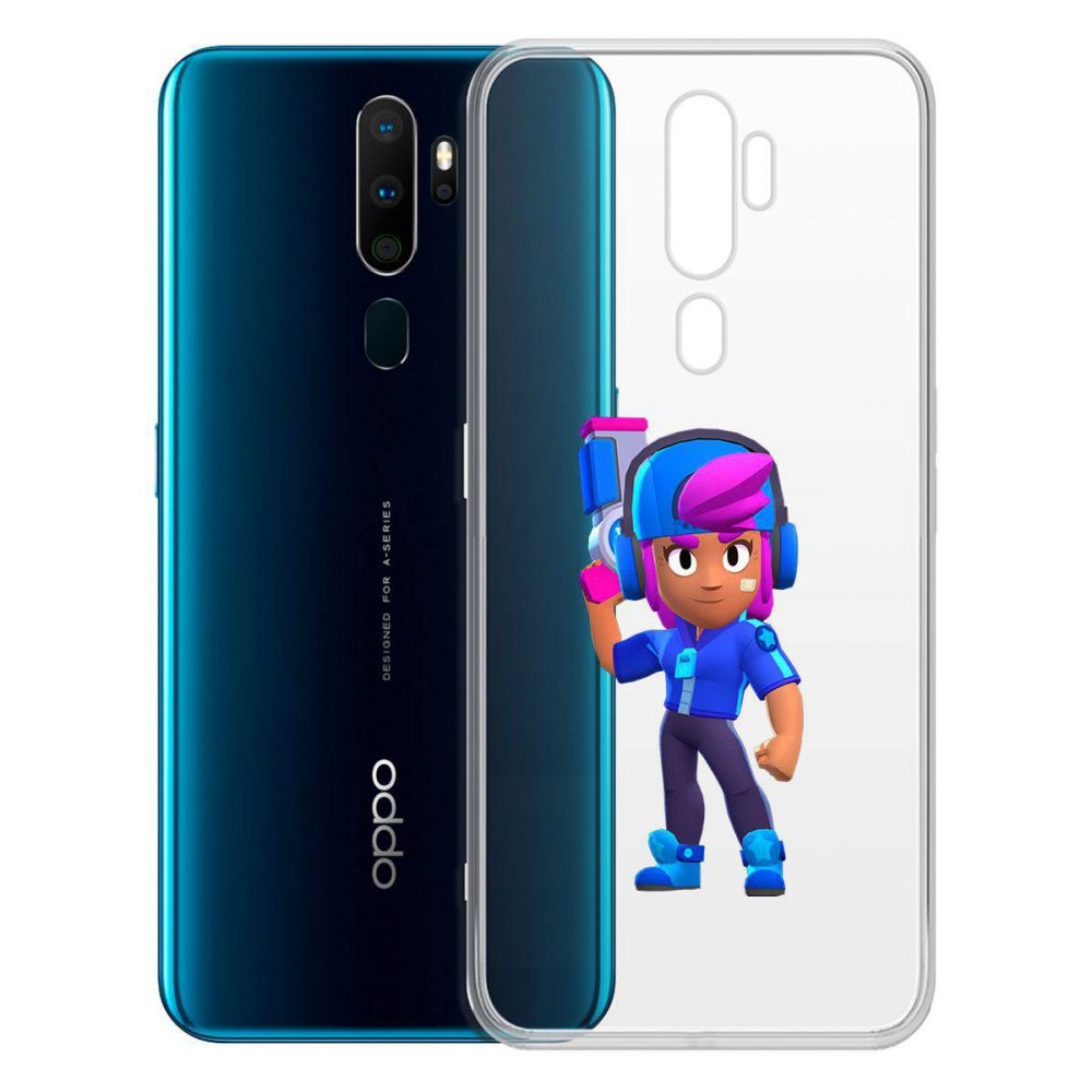 

Чехол-накладка Brawl Stars-Звёздная Шелли для Oppo A5 (2020)/A9 (2020)