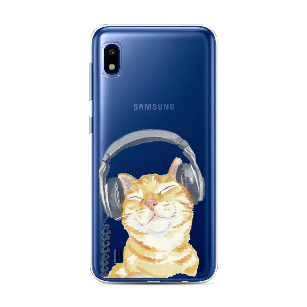 

Силиконовый чехол "Кот меломан" на Samsung Galaxy A10, Кот меломан