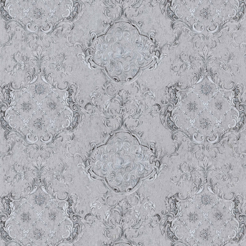 

Обои Decori-Decori Amore 82830 Винил на флизелине (1,06х10,05) Серый, Вензель, 82830
