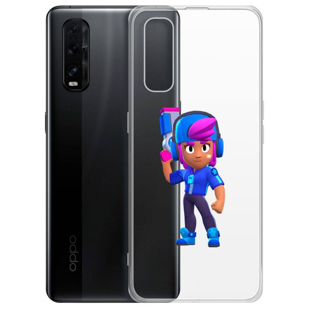 

Чехол-накладка Brawl Stars-Звёздная Шелли для Oppo Find X2