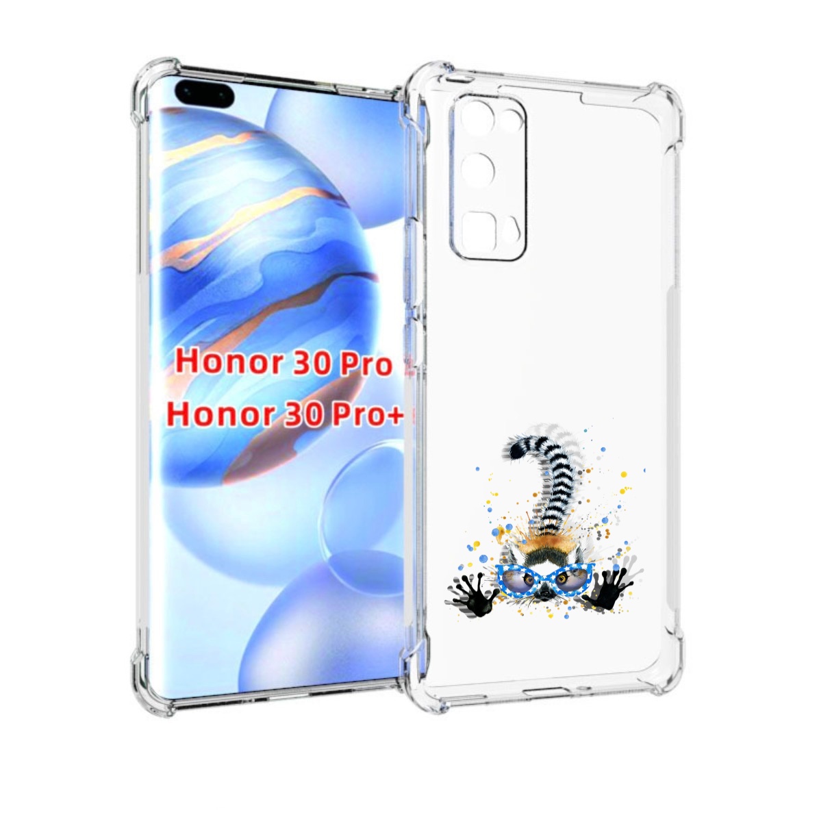 

Чехол бампер MyPads лямур для Honor 30 Pro, Прозрачный, Tocco