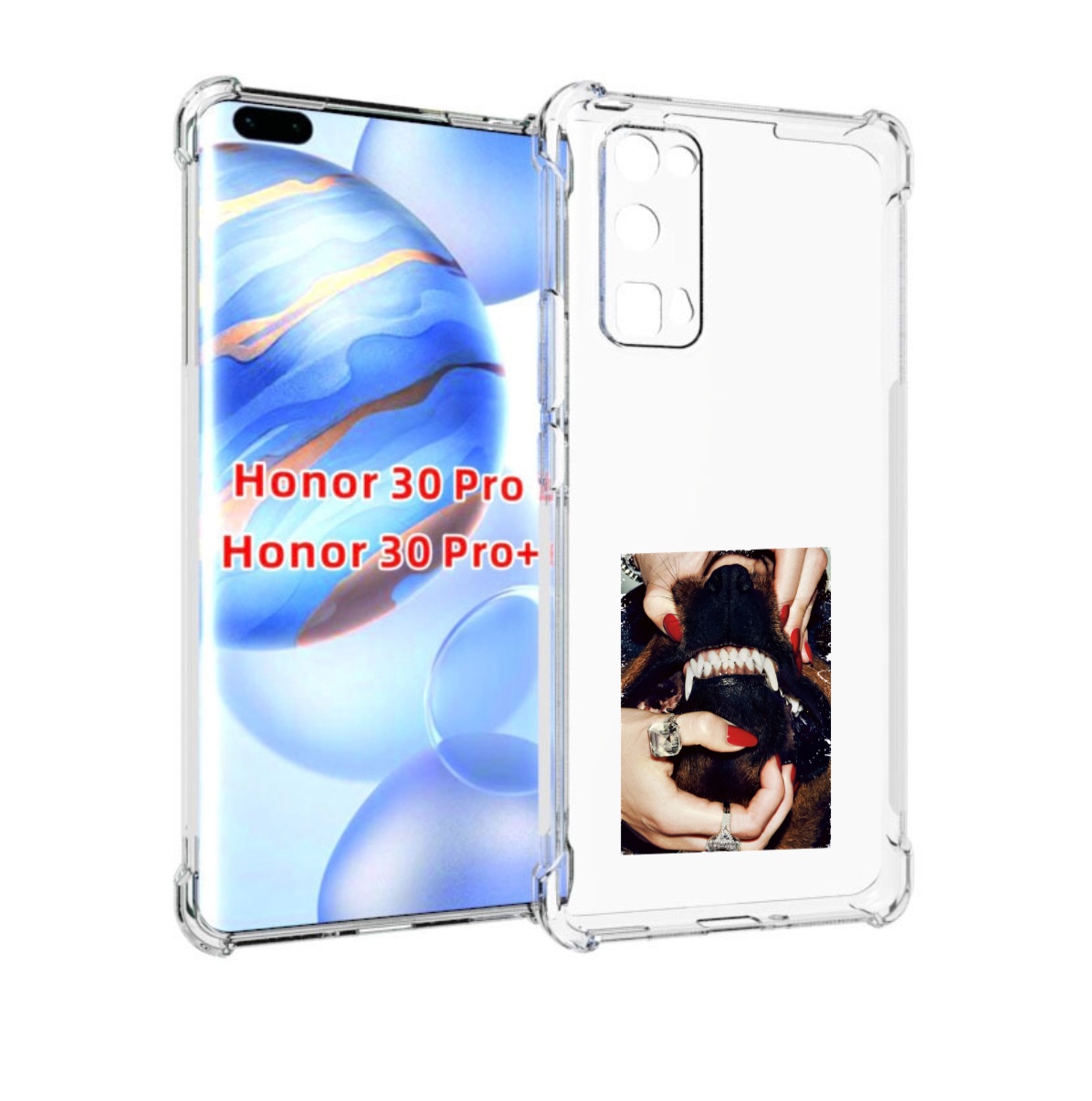 

Чехол бампер MyPads маникюр для Honor 30 Pro, Прозрачный, Tocco