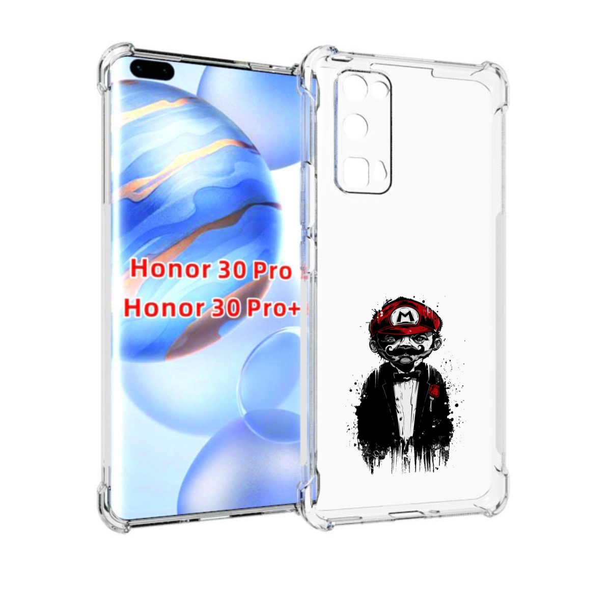 

Чехол бампер MyPads марио для Honor 30 Pro, Прозрачный, Tocco