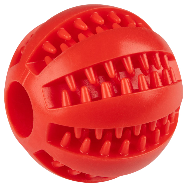 Игрушка-мяч для собак Рыжий кот, красный, 5 см