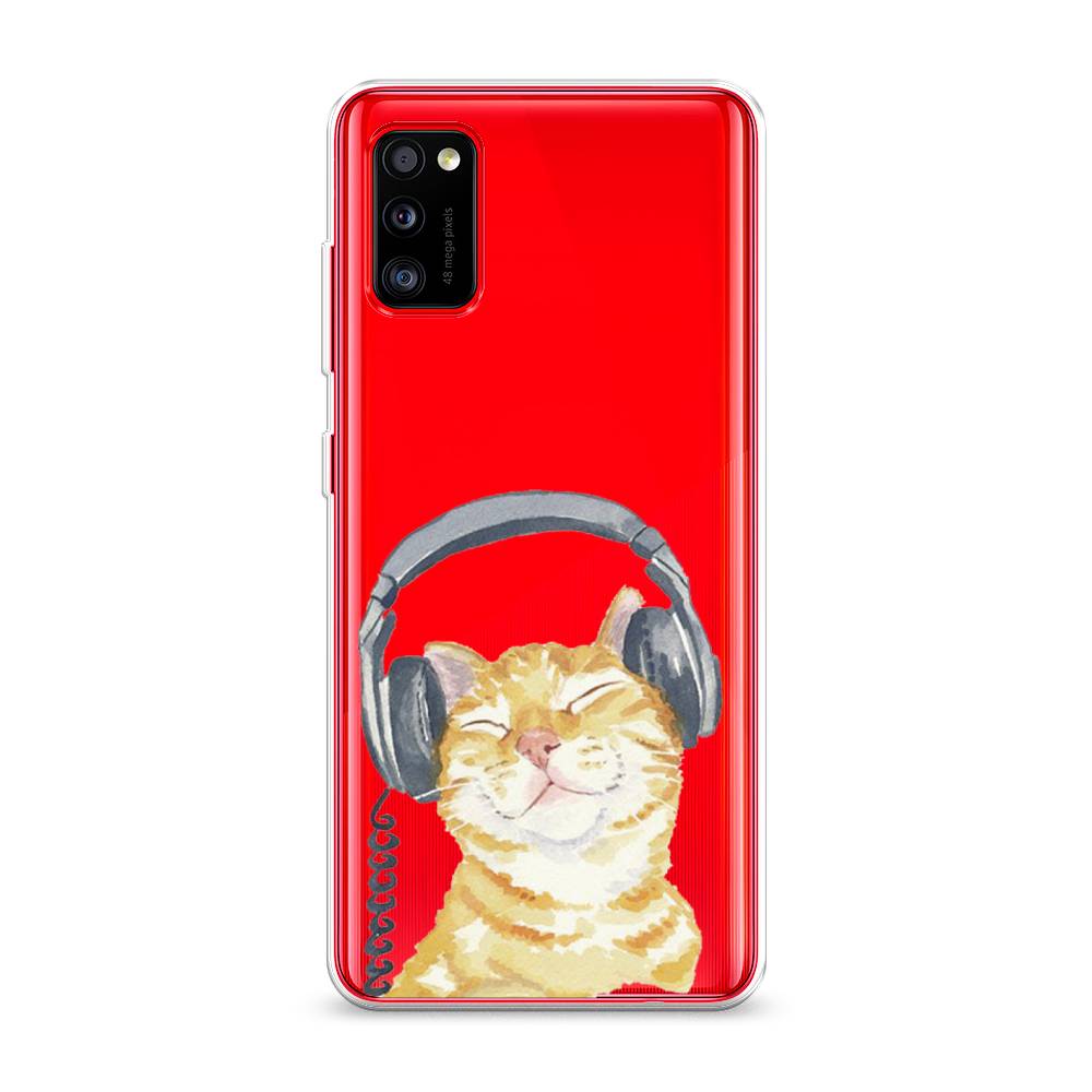 

Силиконовый чехол "Кот меломан" на Samsung Galaxy A41, Кот меломан