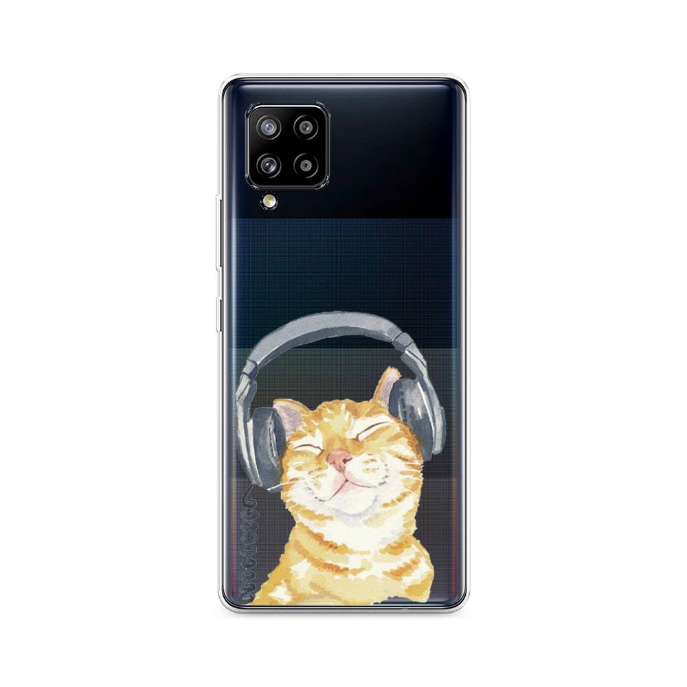 

Силиконовый чехол "Кот меломан" на Samsung Galaxy A42, Кот меломан
