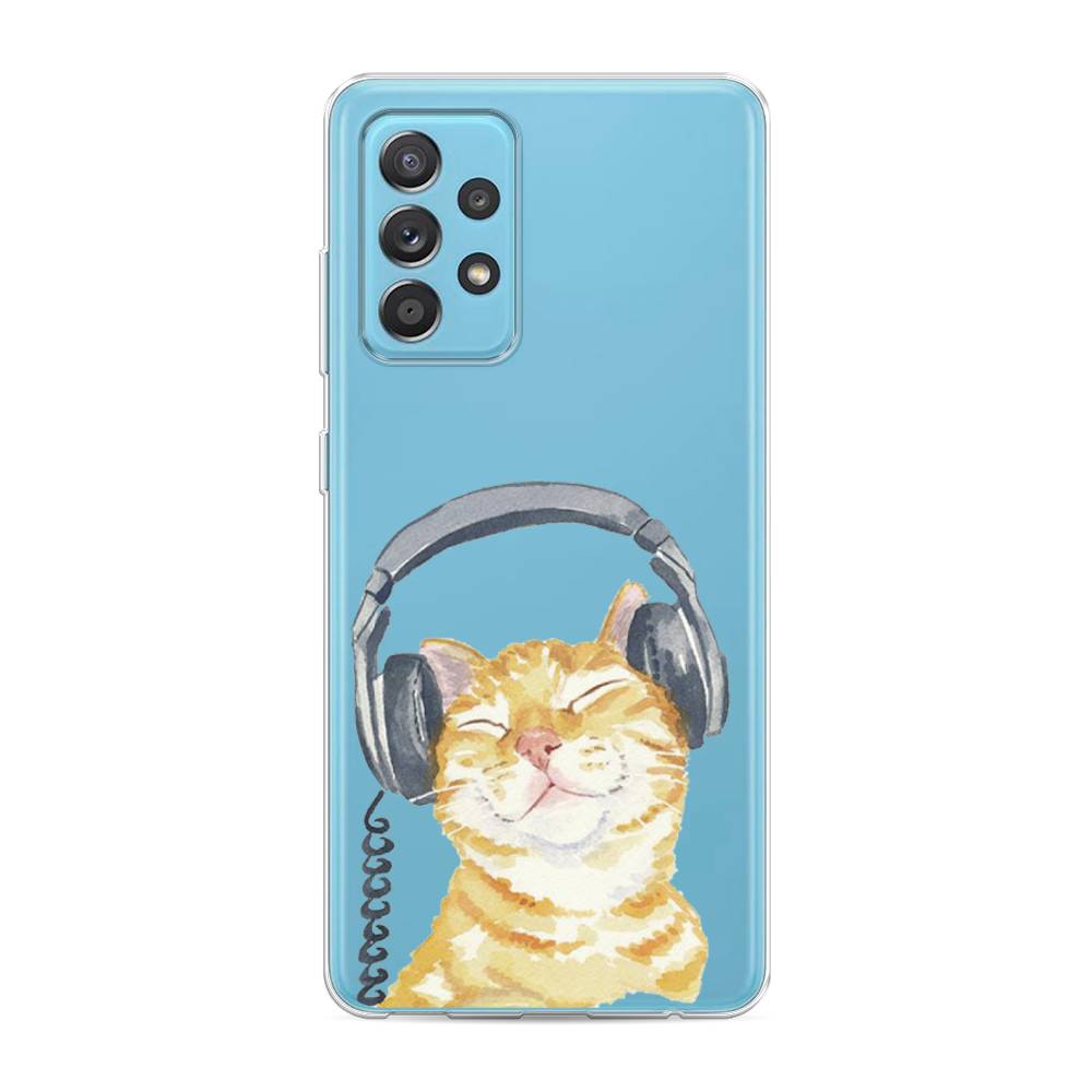 

Силиконовый чехол "Кот меломан" на Samsung Galaxy A52s, Кот меломан