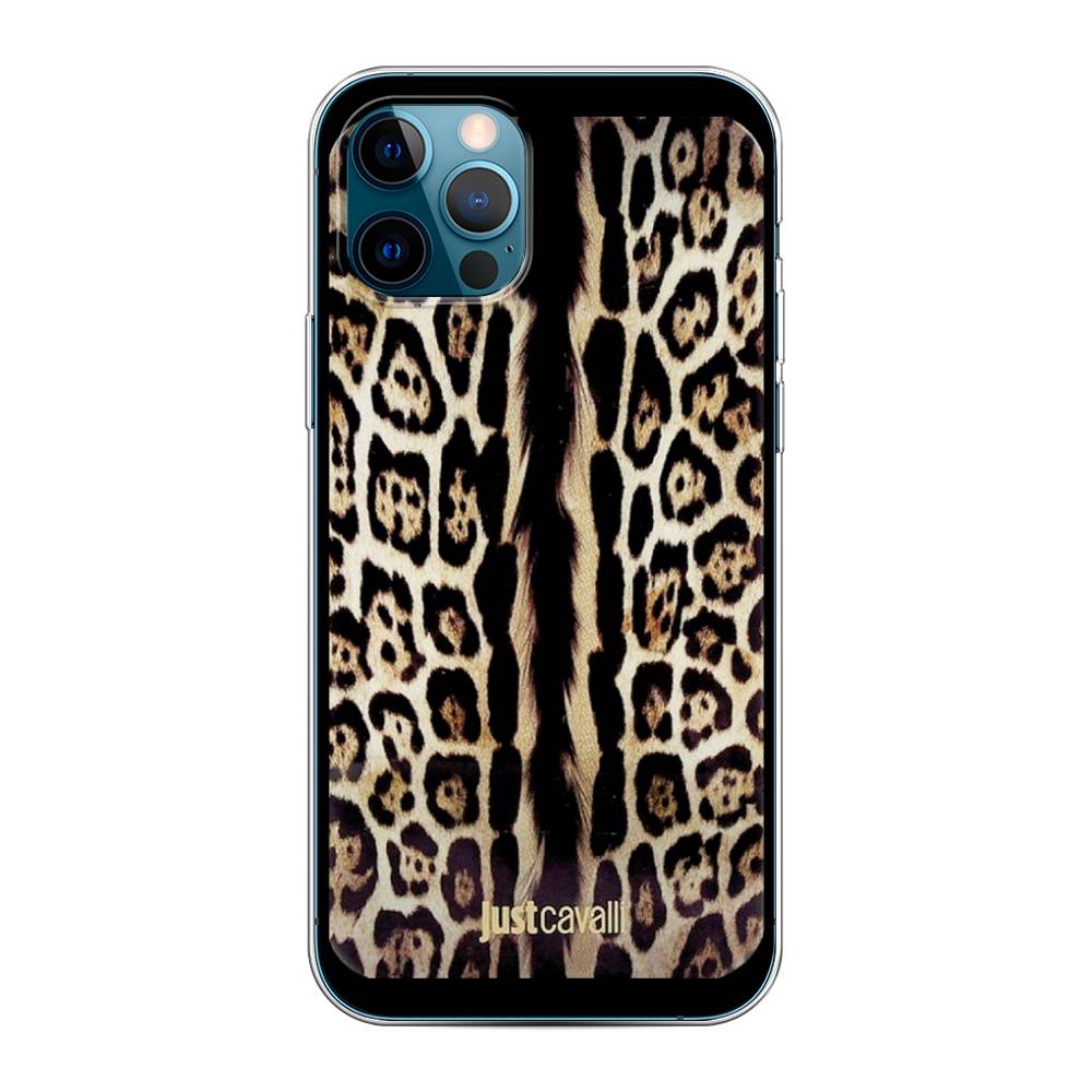 

Чехол на Apple iPhone 12 "Леопард кавалли", Черный;коричневый, 12850-1