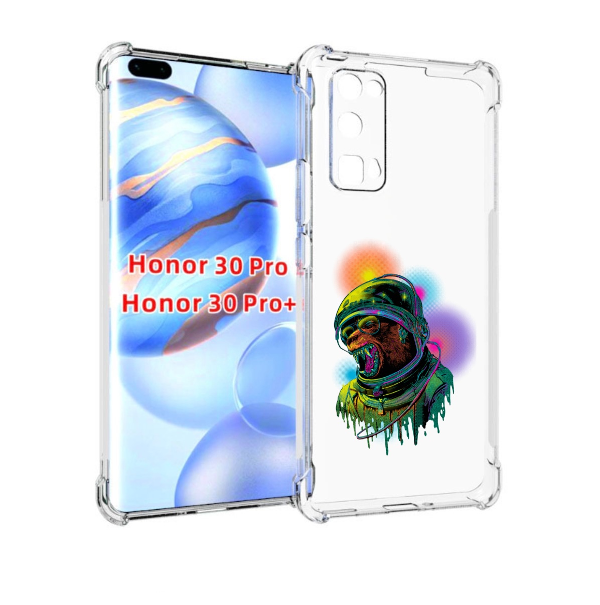 

Чехол бампер MyPads медведь космонавт для Honor 30 Pro Honor, Прозрачный, Tocco