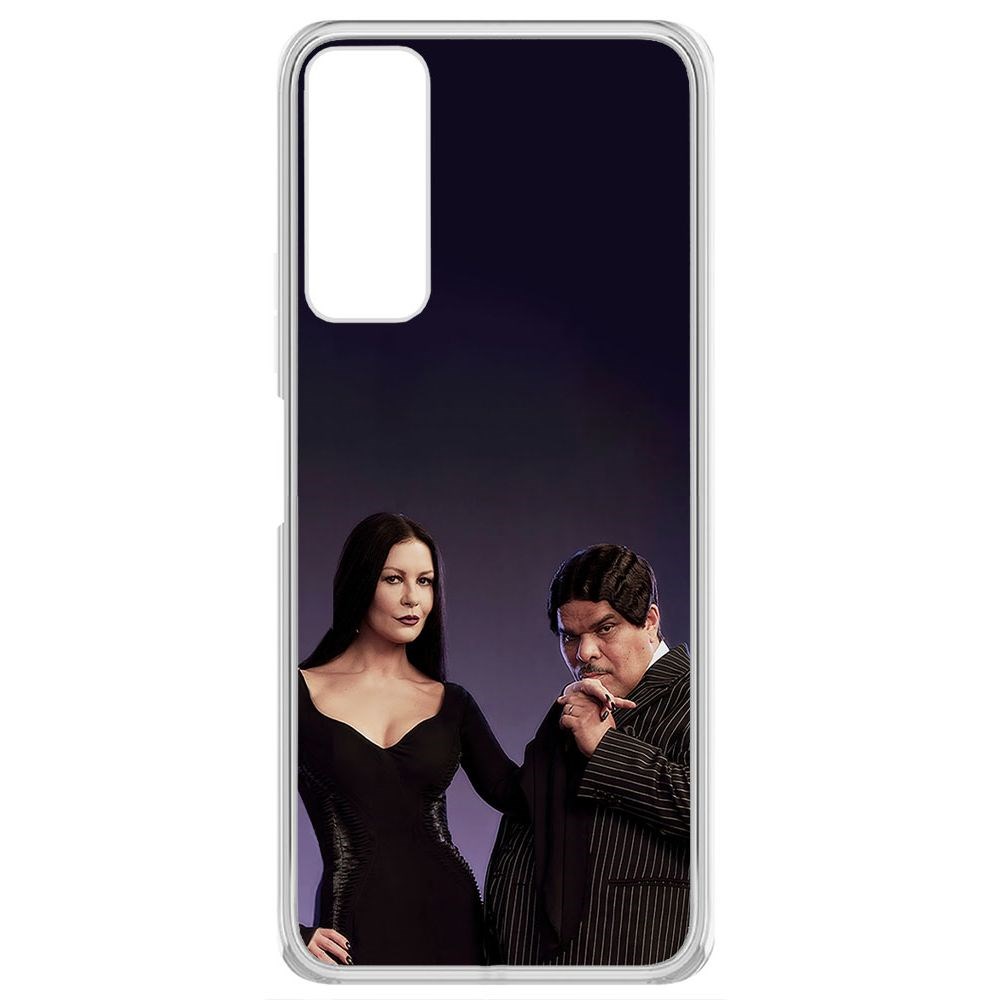 

Чехол-накладка Krutoff Clear Case Уэнсдей Аддамс - Мортиша и Гомес для TECNO Camon 17P