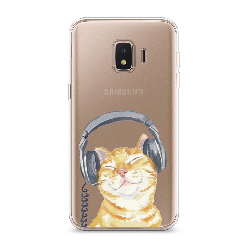 

Силиконовый чехол "Кот меломан" на Samsung Galaxy J2 Core (2018, Кот меломан