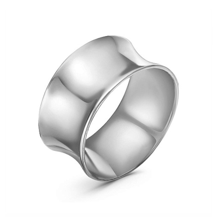 

Кольцо из латуни р. 20 Красная Пресня Минимал изгиб посеребрение, Минимал изгиб посеребрение