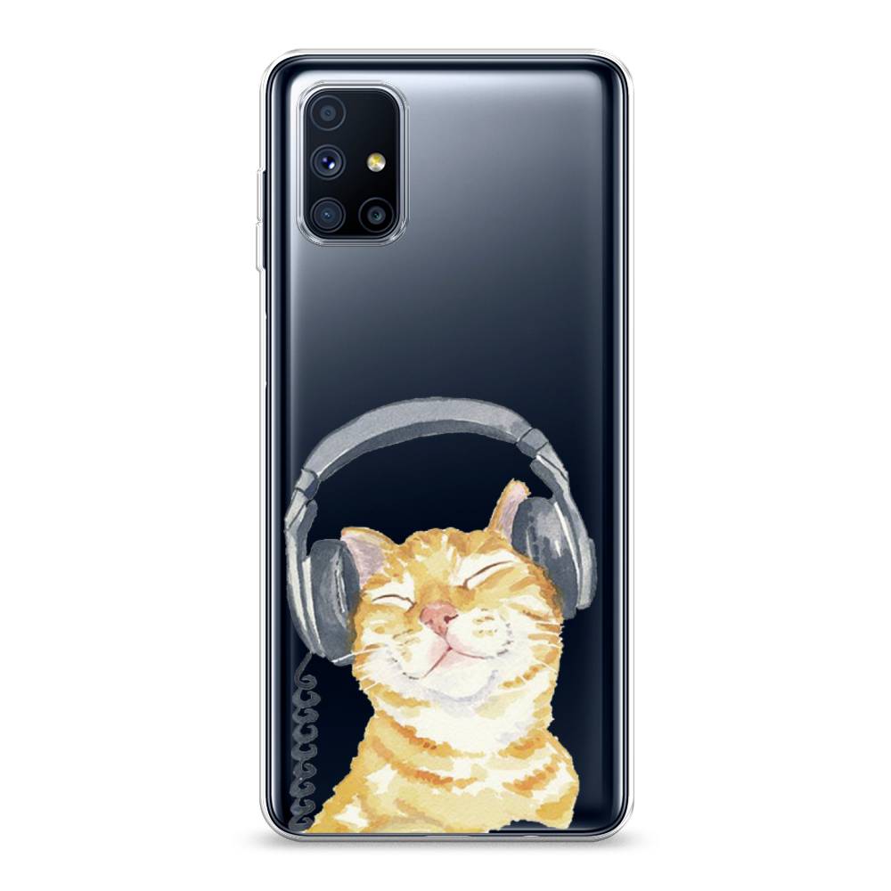 

Силиконовый чехол "Кот меломан" на Samsung Galaxy M51, Кот меломан
